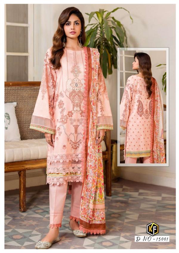 KevalFab Charizma Vol-15 – Karachi Dress Material